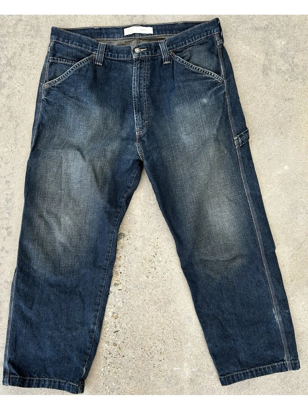 Levi Signature Gold Denim Jeans Men's Size W40xL30 Relaxed Straight Blue Stretch
